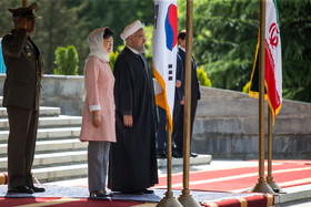 استقبال رسمی از رئیس جمهوری کره جنوبی 